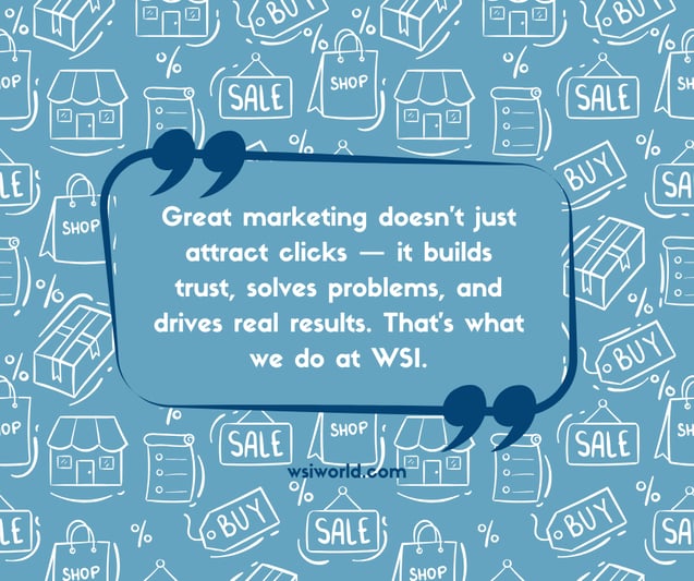 Inspirational quote about how to create unique content by building trust, solving problems, and delivering real results