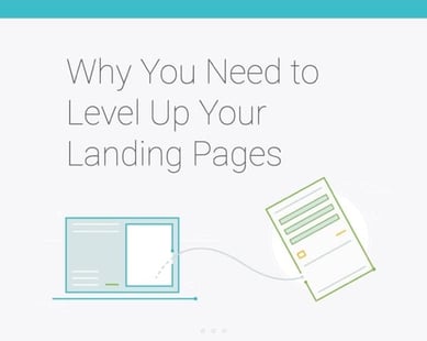 Screenshot of infographic titled "Why You Need to Level Up Your Landing Pages".